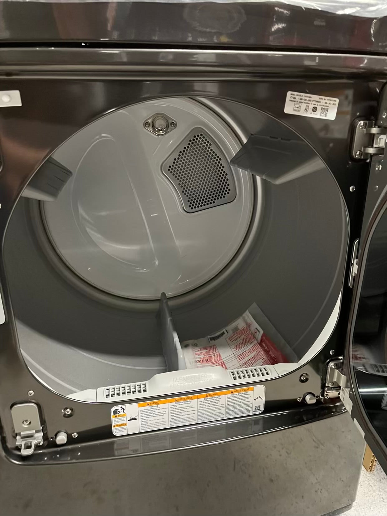 Open Box Scratch & Dent LG - 7.3 Cu. Ft. Electric 220v Dryer 220v wrinkle care with Sensor Dry #WD637LB