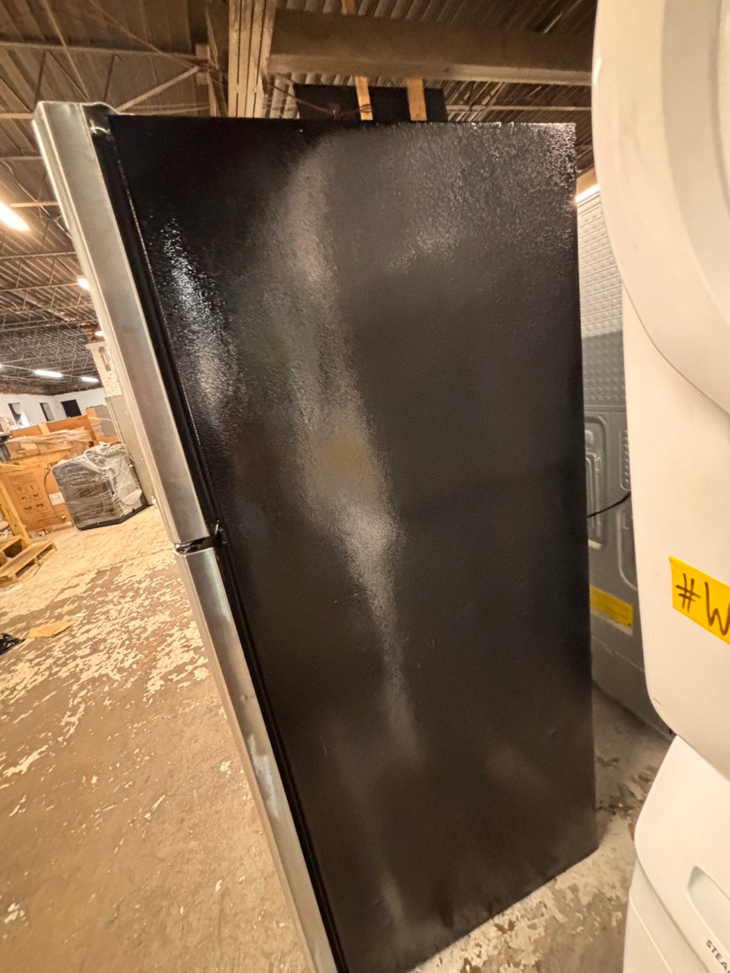 >*frigidaire  top freezer refrigerator stainless steel used-refurbished 30"x 681/2h #RF21ZRB