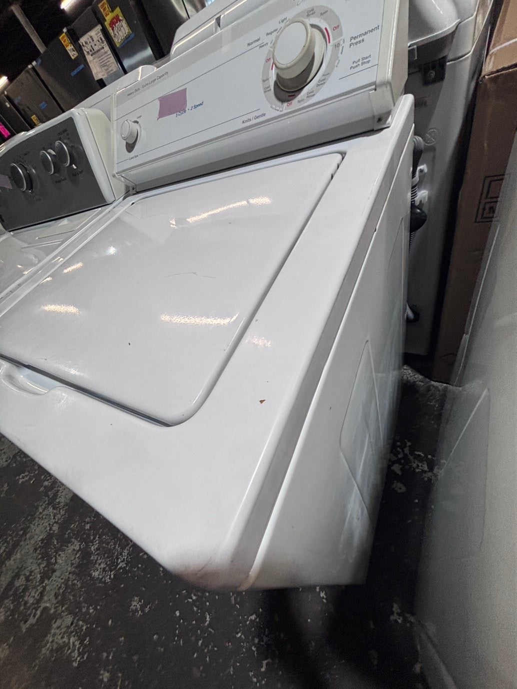 >*whirlpool Top load washing machine w agitator 24” in good condition,used-Refurbished #WZ17JKB