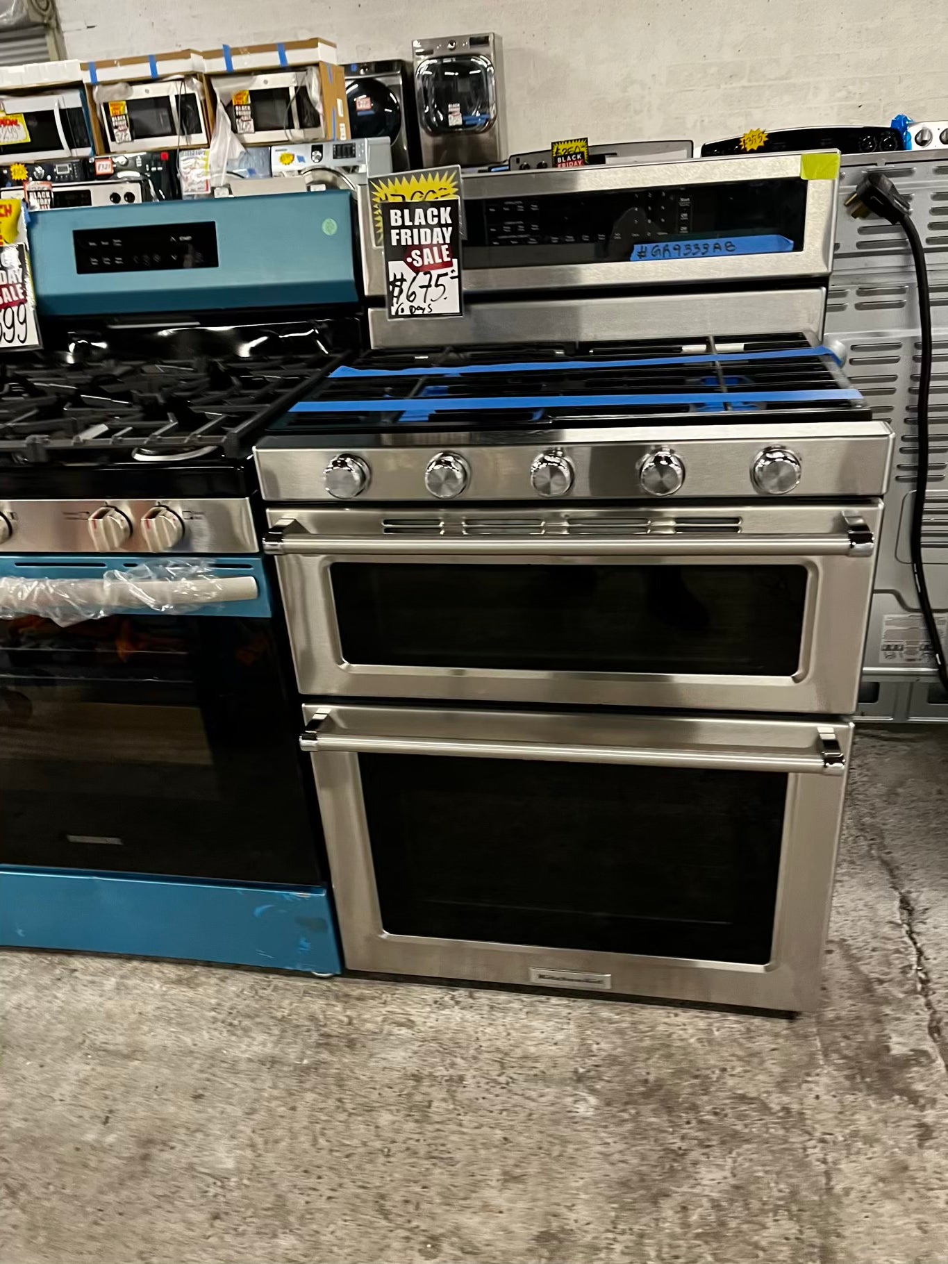 • 🍁 Thanksgiving Special  🦃  KitchenAid Gas range 5 burner convection bake broil self clean in stainless steel used-Refurbished 30” #GR9333AB