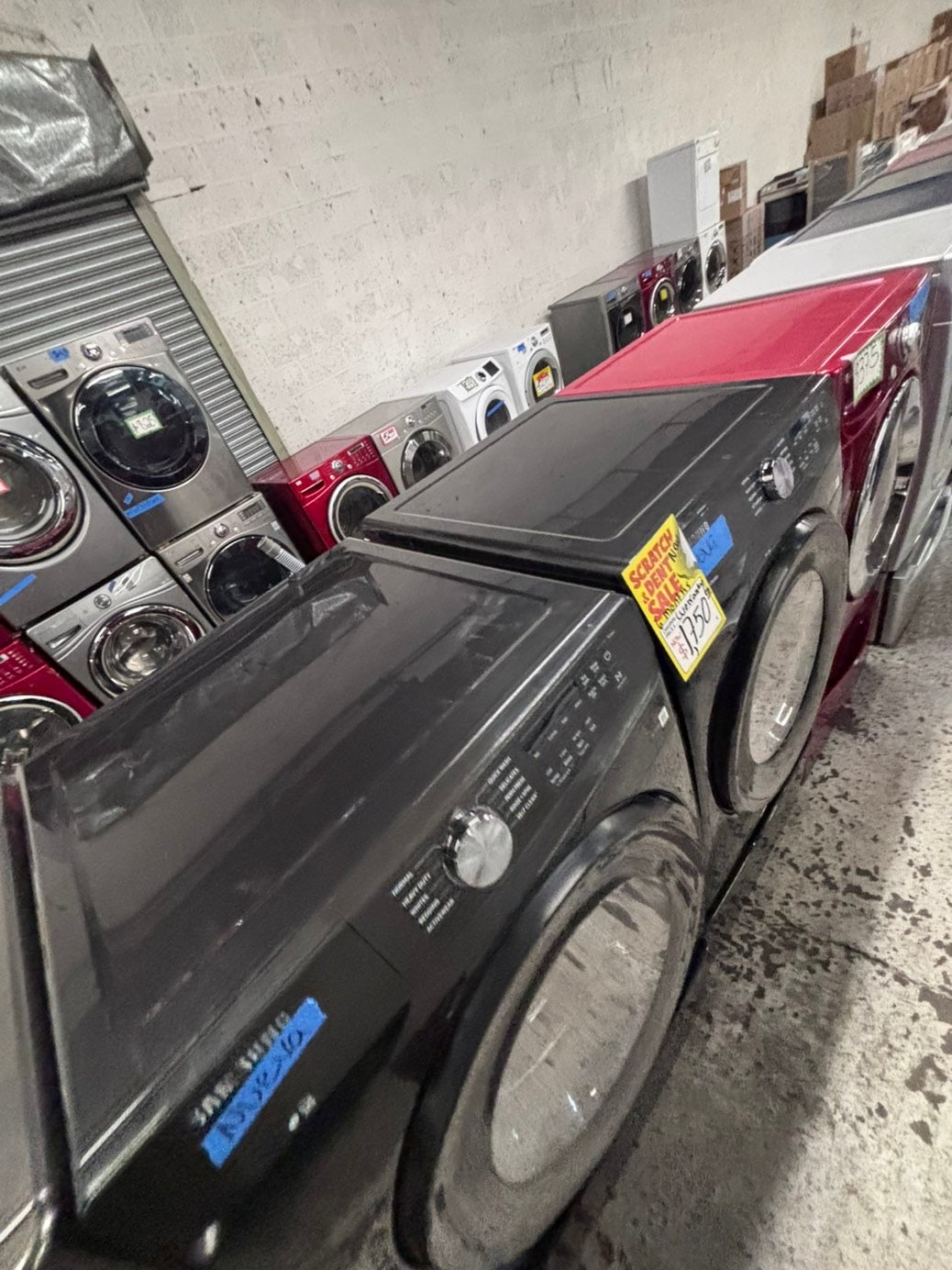 >>New open box 📦 Samsung front load washer & dryer electric set with pedestal storage 27” #SAEL8V7B
