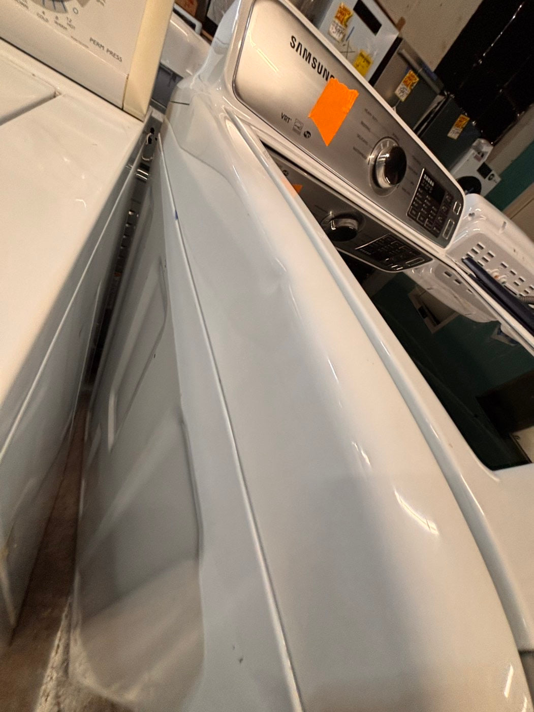 >*special 🔥Samsung white color , Top load washer  Large capacity stainless steel Drum used,refurbished #SAYZ882B
