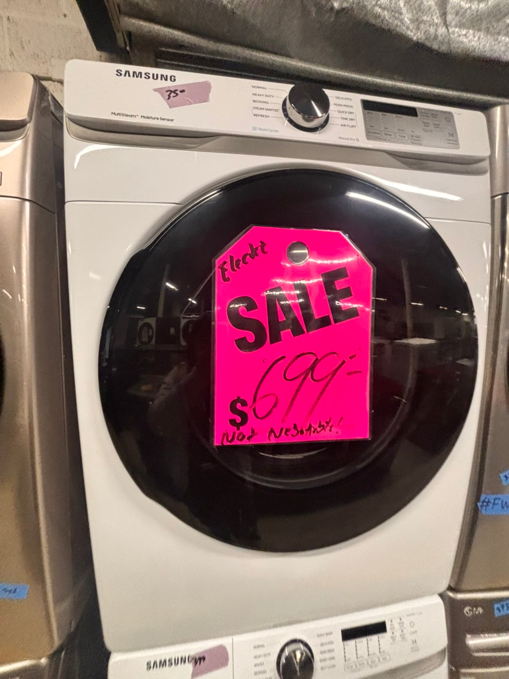 >sale🔥mix & match Samsung washer 4.5 cu ft & dryer 7.5 cu ft set electric 220v front load stackable or side by side - sensor dry He white color   #SW6RZ4SET