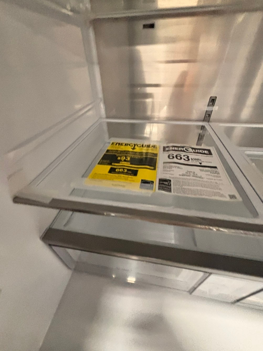 >special🎈New open box (costumer return ) Samsung - Bespoke 29 cu. ft. Full size  4-Door French Door Refrigerator with AI Family Hub+ - Charcoal Glass  & Black/Charcoal #RFFH2241B