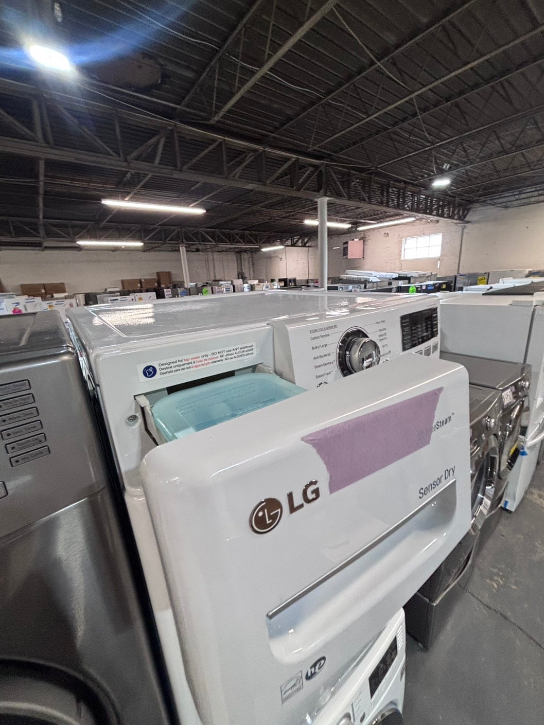 >*early July 4th special 🇺🇸kenmore washer & LG dryer mix & match set electric 220v front load stackable or side by side - sensor dry in white color #WH4YSET