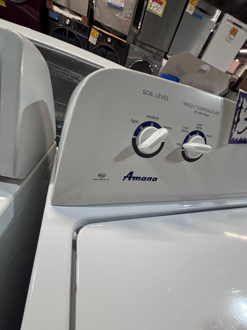 >*Amana  Top load washing machine large capacity w agitator 27" in good condition,used-Refurbished #WP3BYQB