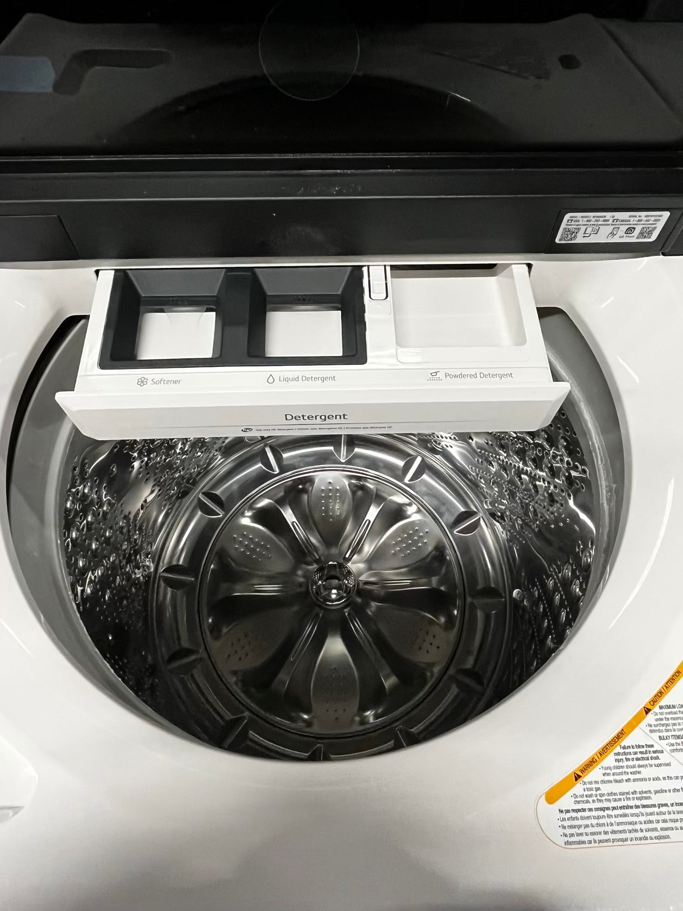 ~ Open Box 📦 - scratch & dent 5.5 cu. ft. Mega Capacity Smart Top Load Washer with Impeller, EasyUnload™ & AI Sensing & 7.3 cu. ft. Ultra Large Capacity Rear Control Electric Dryer with LG EasyLoad™ Door - stock number #WD8853NB