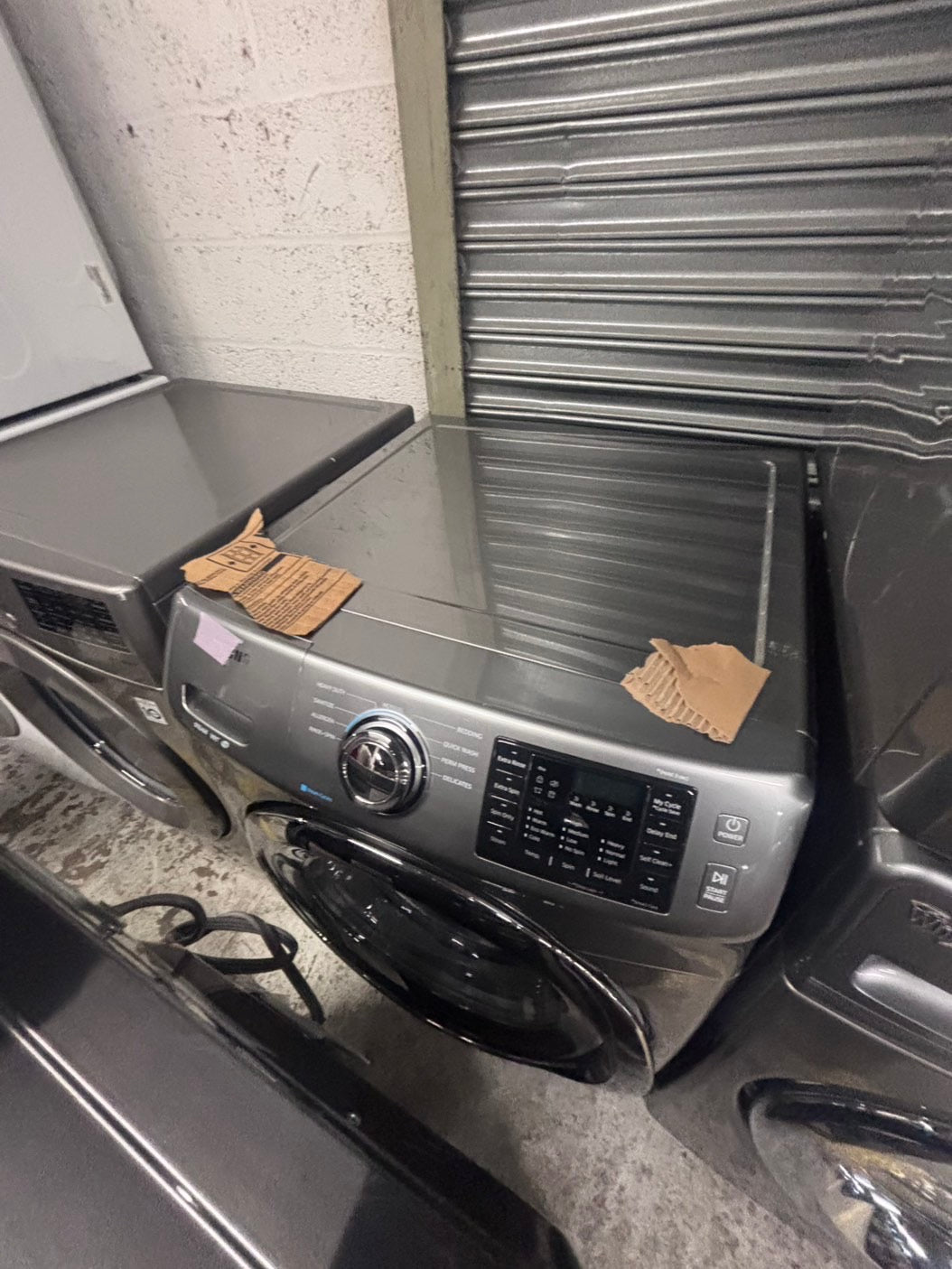 >>special Memorial Day🔥 mix & match Samsung gray washer 4.5cu. ft. Large capacity, & electric dryer set in great condition 27” stackable or side by side  used-refurbished  #SFL10BSET