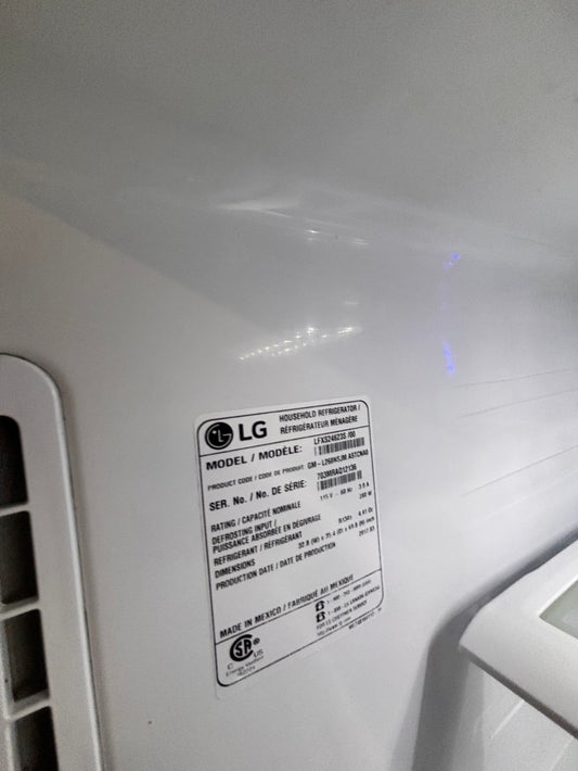 >LG French door Refrigerator stainless steel w/ ice water dispenser 33" #RF26FQB