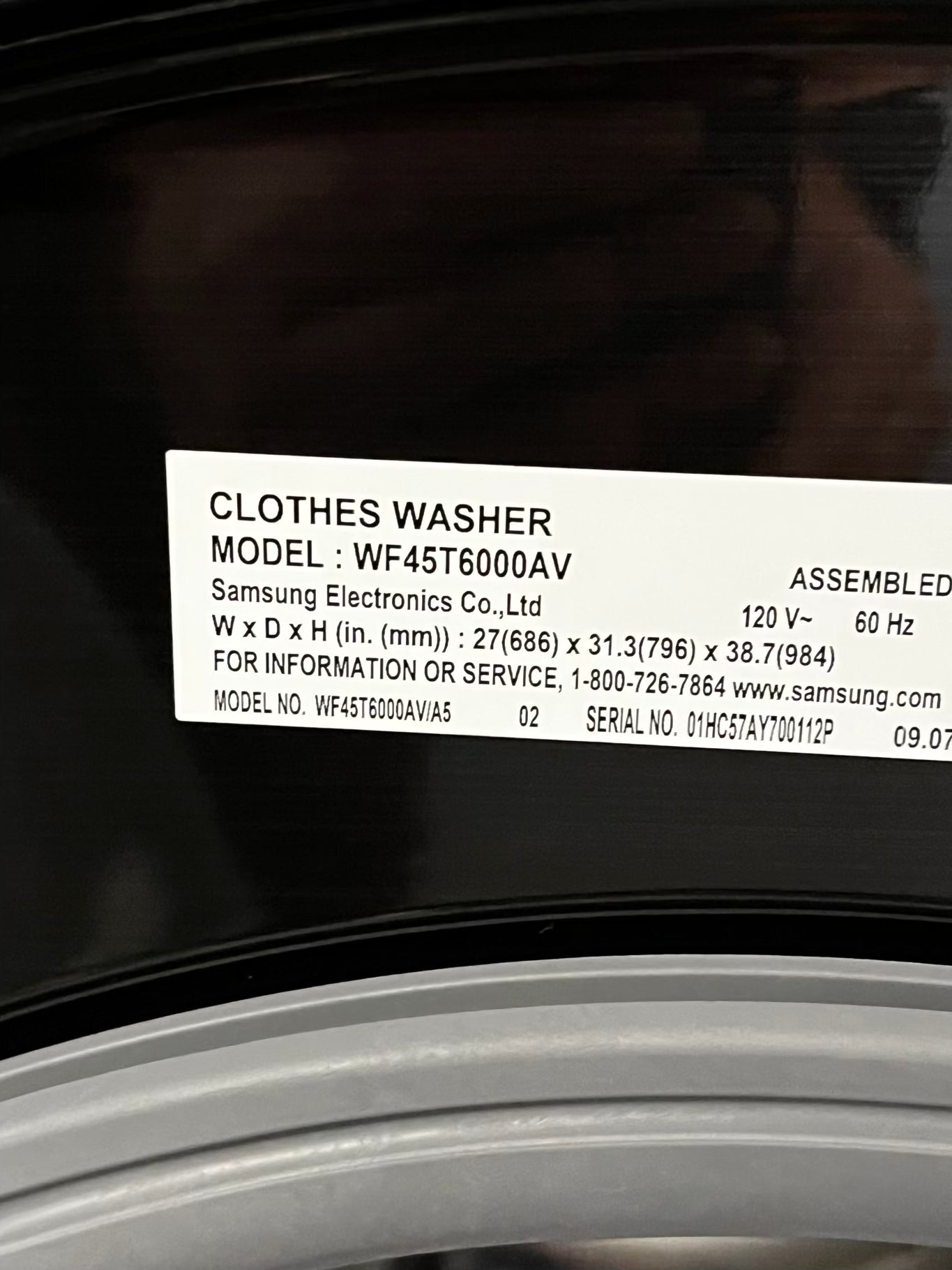 ~ ⚡️ Black Friday 🎉 New Open Box 📦 Scratch & Dent Samsung 4.5 cu. ft. High-Efficiency Front Load Washer in Brushed Black with Self-Clean+ & 7.5 cu. ft. Vented Stackable Electric Dryer in Brushed Black with Sensor Dry | Stock Number #WD6392SL