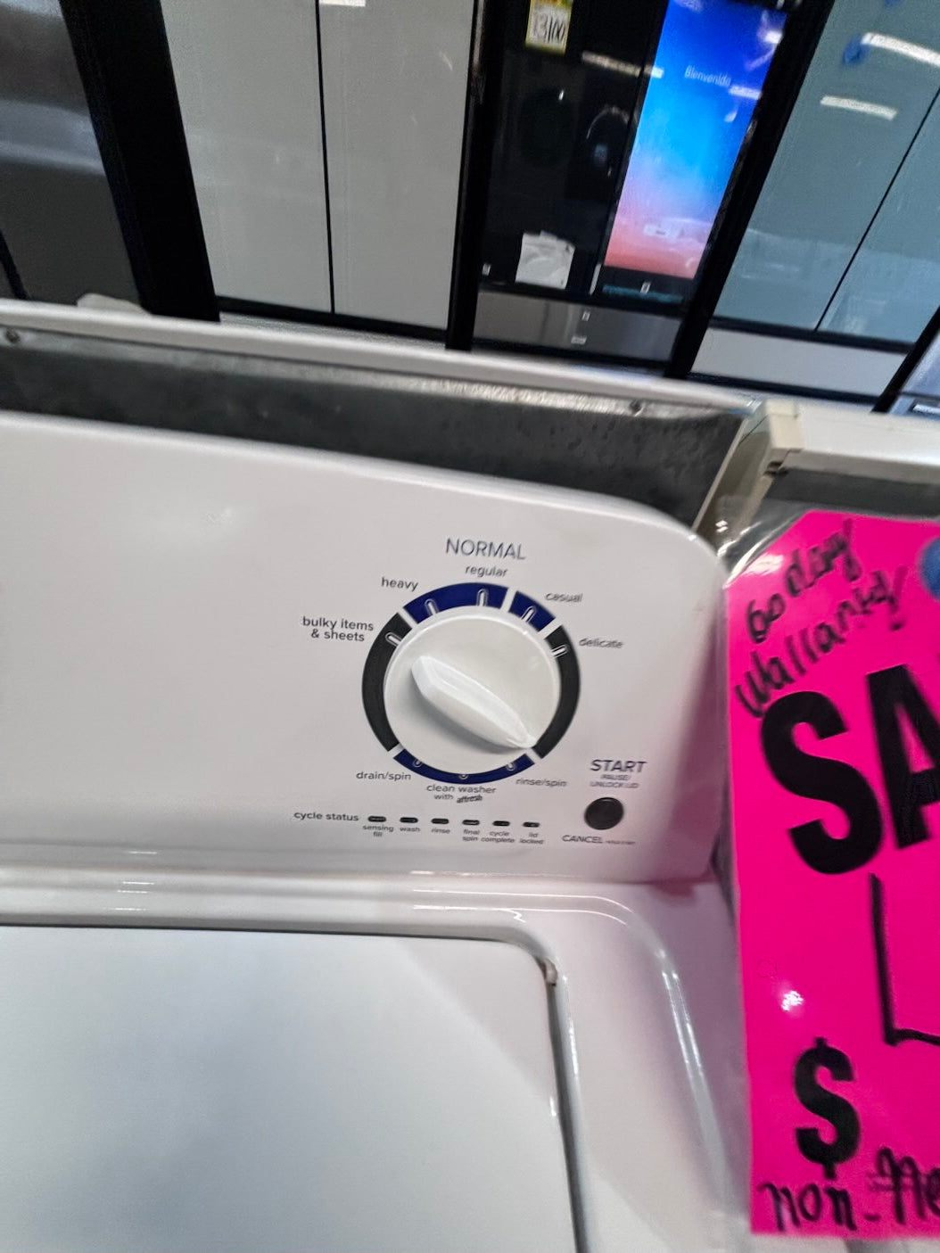 }}Amana  top load washer with agitator & electric dryer 220v  set top load side by side #AWM23TB