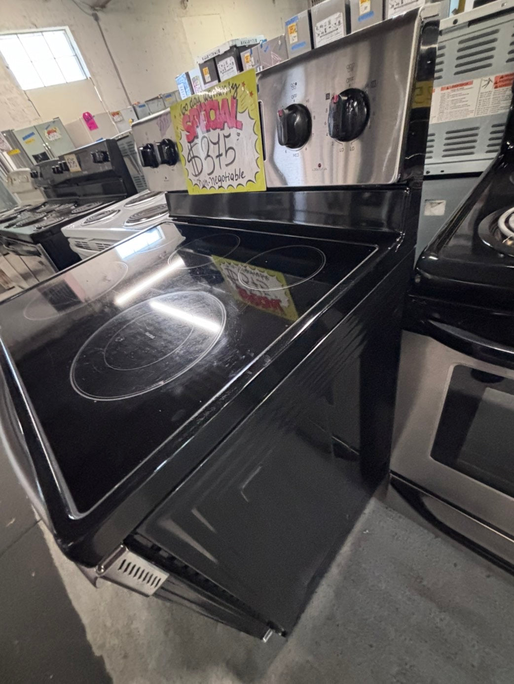>*special🔥samsung electric 220v glass top range bake Broil roast stainless steel 30" Refurbished #SS5S42B