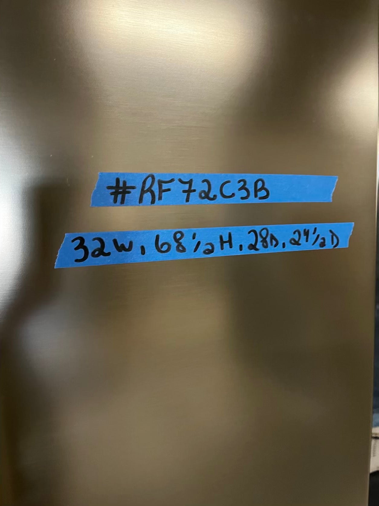 🎄Holiday Sale 🎁Used | Refurbished Samsung  32”  French door refrigerator counter depth slate *NO ice maker- stock number #RF72C3B