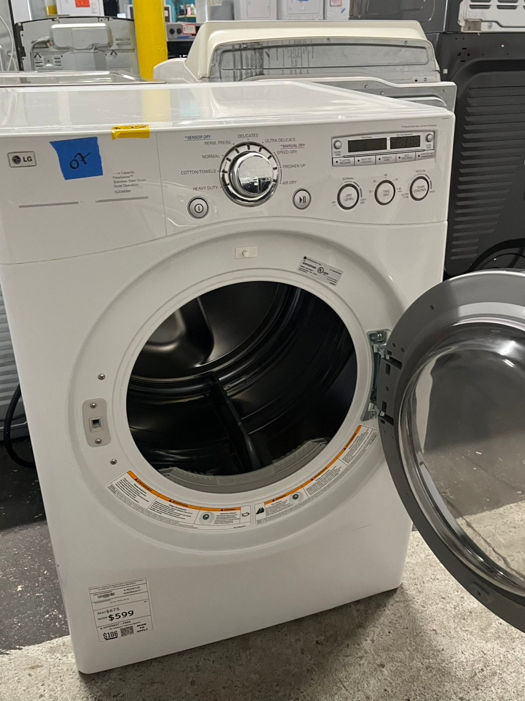 -🔥Black Friday ‼️LG sensor Dry front load stackable electric 220v dryer in white  27" #EDLG61B