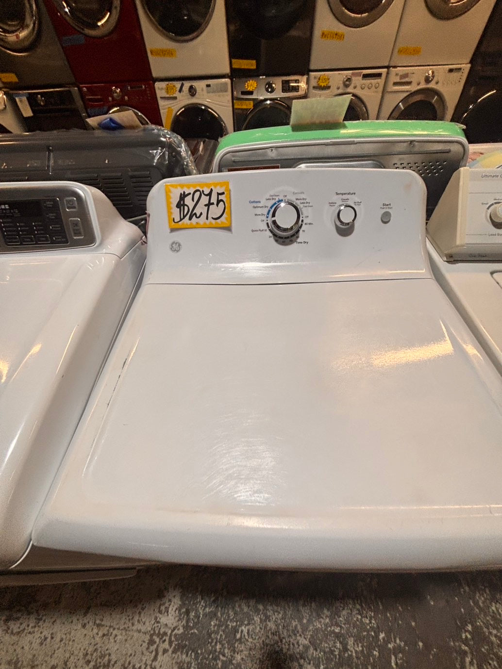 >*GE side x side extra large capacity electric 220v dryer   27” used -Refurbished #EDG95B