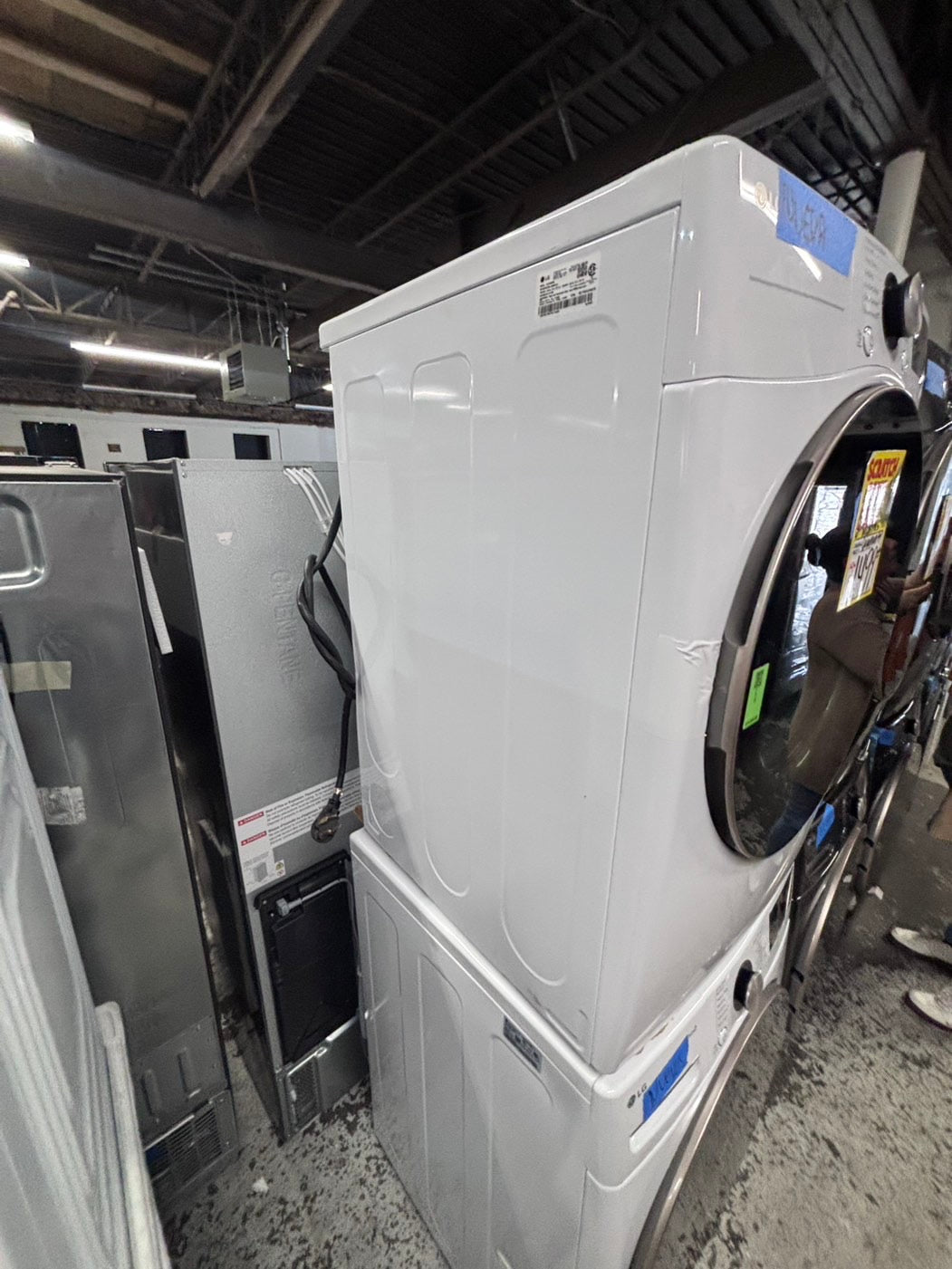 >>Open Box 📦 Scratch & Dent 4.5 cu. ft. Ultra Large Capacity Front Load Washer - White
 & 7.4 cu. ft. Large Capacity Front Load Electric Dryer - White Set / stock number #WD787CB