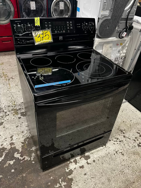 🎁Holiday Sale 🎄 Kenmore electric 220v glass top range 5 burner Refurbished convection bake Broil self clean black 30" #ER79AB3B