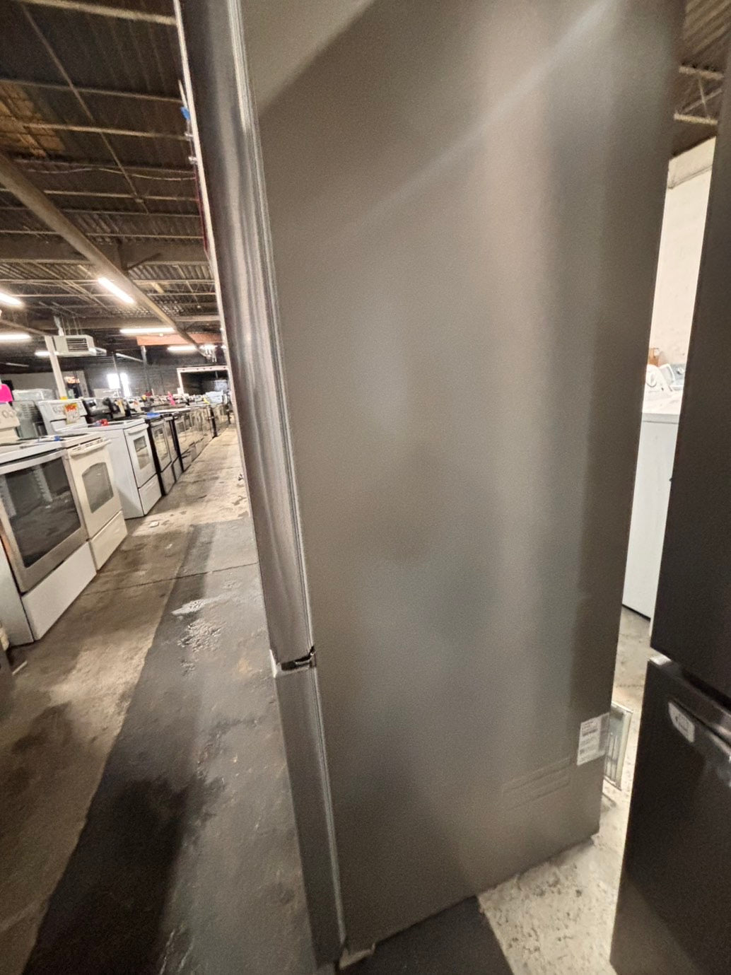 > LG Counter-Depth MAX 23.7 Cu. Ft. French Door Smart Refrigerator with Zero Clearance lf24z6530s with ice maker & water dispenser - Stainless Steel #RLG23C5B