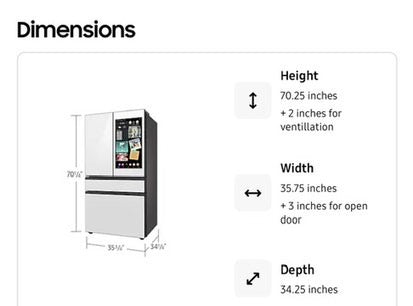 > new open box 📦 Samsung Bespoke 29 cu. ft. Standard Depth 4-Door French Door Refrigerator in White Glass with Family Hub #RF29W4XL