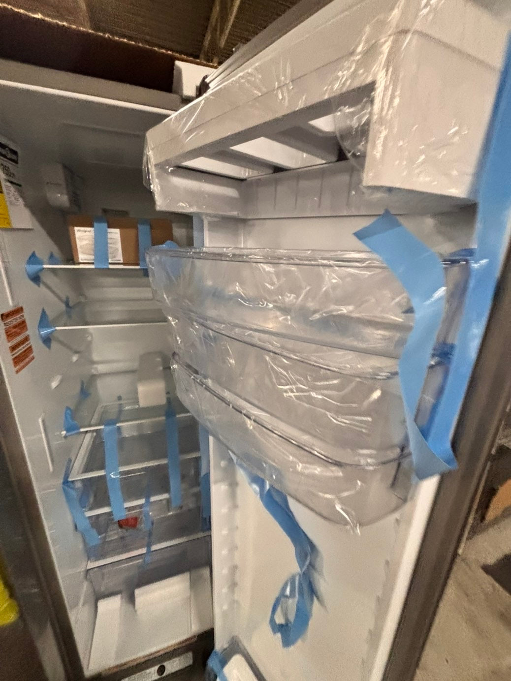 >newOpen Box 📦 | scratch & dent Whirlpool full size  36”in. Side-by-Side Refrigerator in Stainless Steel with iced maker & water dispenser #FWR266B
