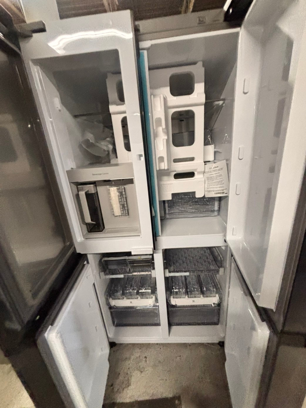 > New open box Samsung family hub 4-doors 📦 Refrigerator with ice maker & water dispenser - Stainless Steel #RZ29DFB