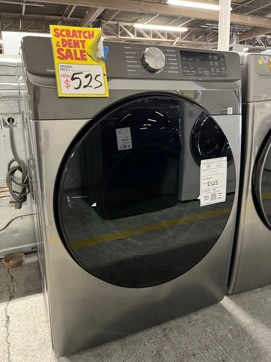 Open box | scratch & Samsung front load stackable dryer electric 220v stainless steel large capacity #ED398NB