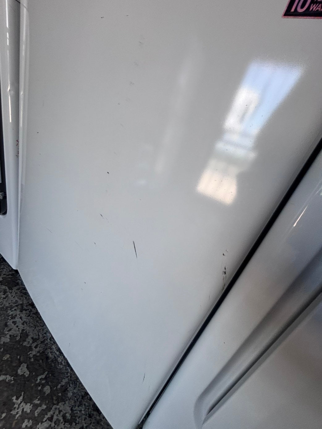 >*samsung white  top top load washer large capacity & dryer set electric 220v side x side top load stainless steel drum white color used-refurbished #W5AABB