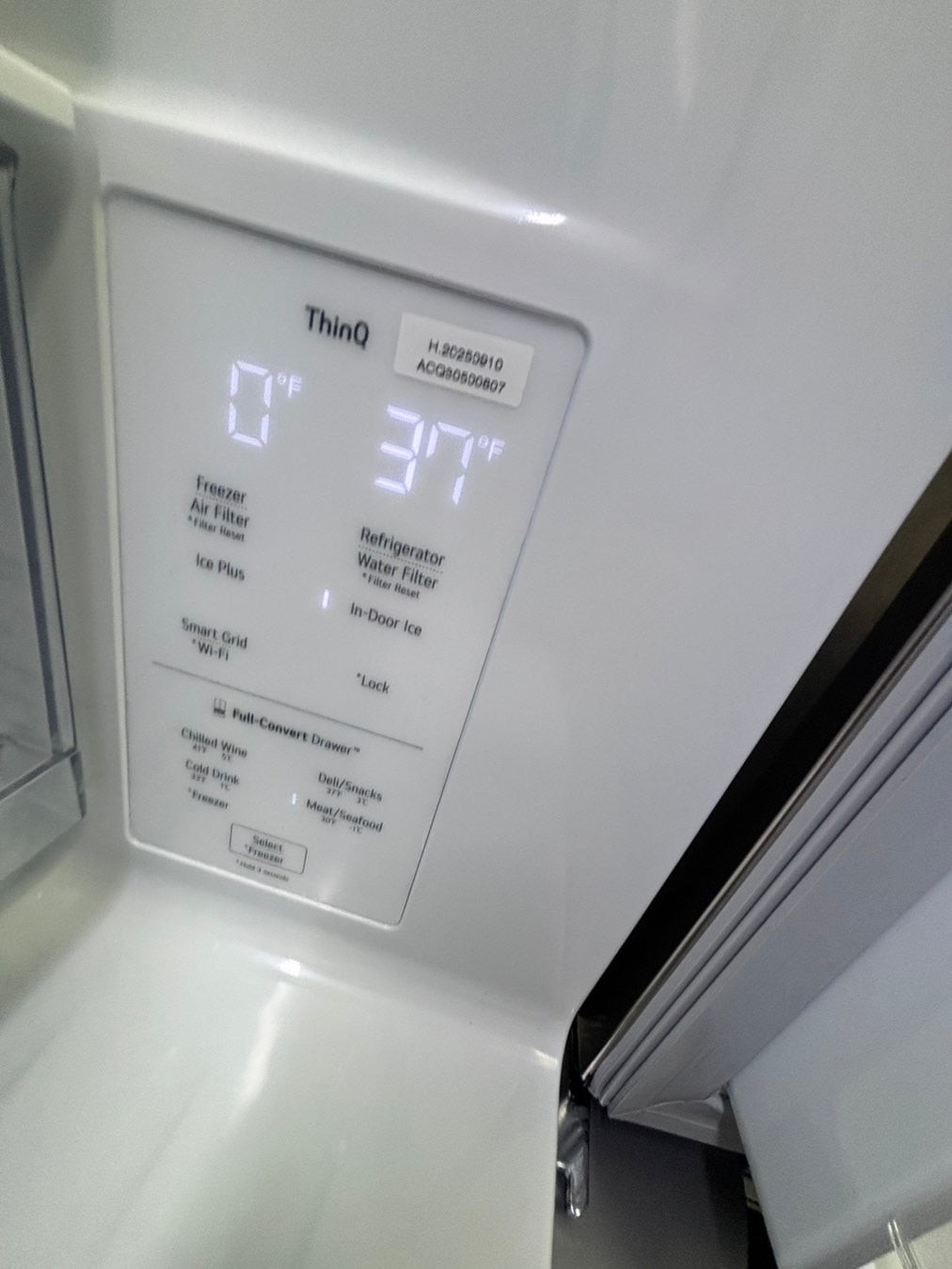 >special🎈LG New open box 📦 Refrigerator instaview with ice maker & water dispenser - Stainless Steel  #RZ33USL