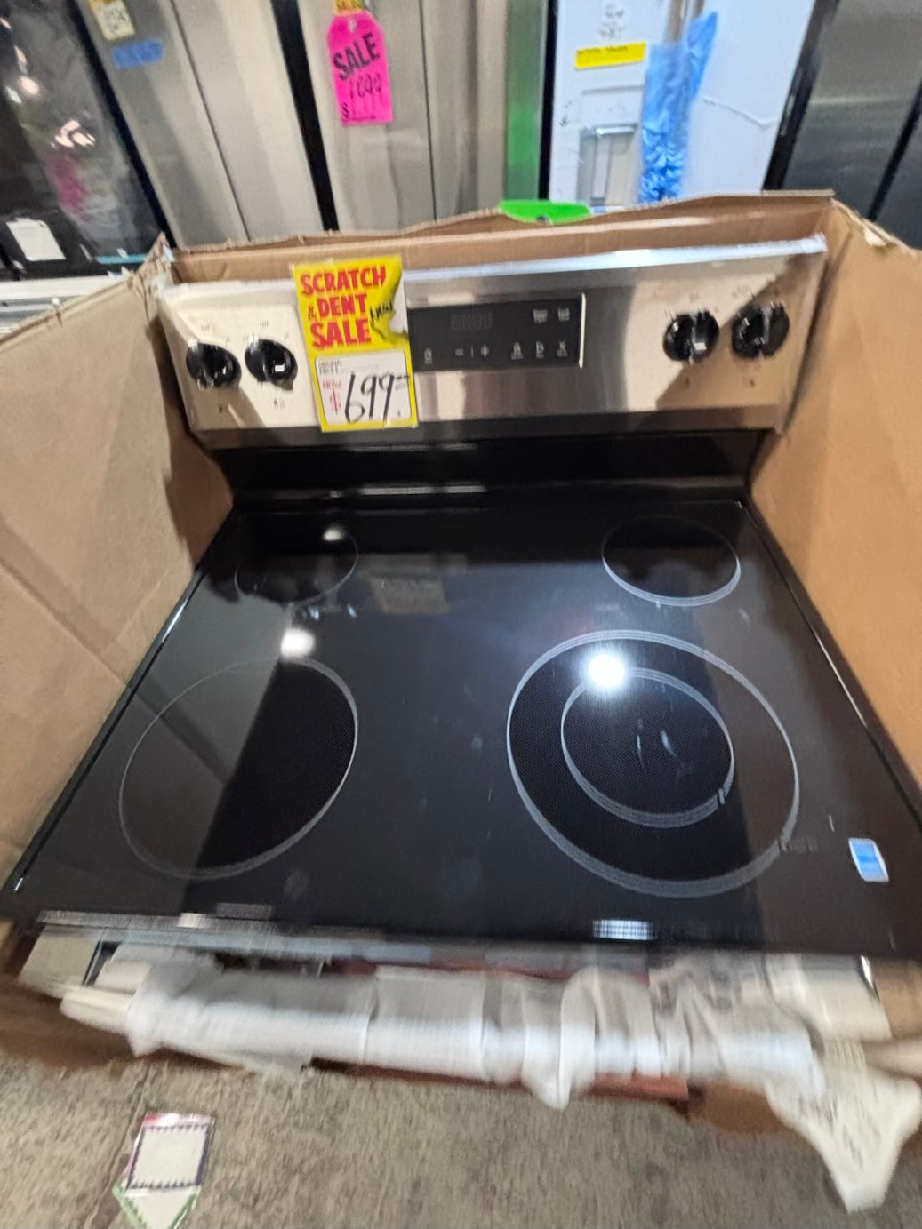 } new open box 📦 GE four burner stainless steel  ,bake broil , self clean #WZ766SB
