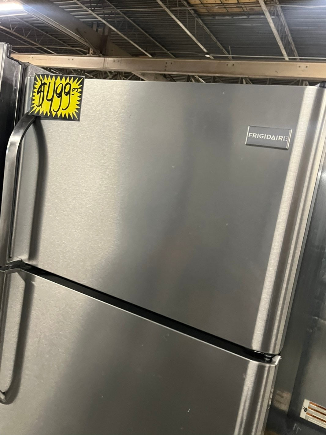 FRIGIDAIRE 30” stainless steel TOP FREEZER REFRIGERATOR | 30" 21.cu.ft USED-REFURBISHED /item number #RF20KB