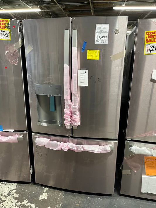 Open Box 📦 GE French Door Refrigerator stainless steel w/ice water dispenser - Item number #RF633A 36” in