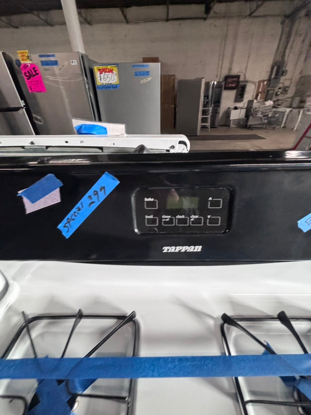>special 🔥tappan gas range Propane 5 burner stainless steel bake broll 30" RefurbIshed #GTP90PB