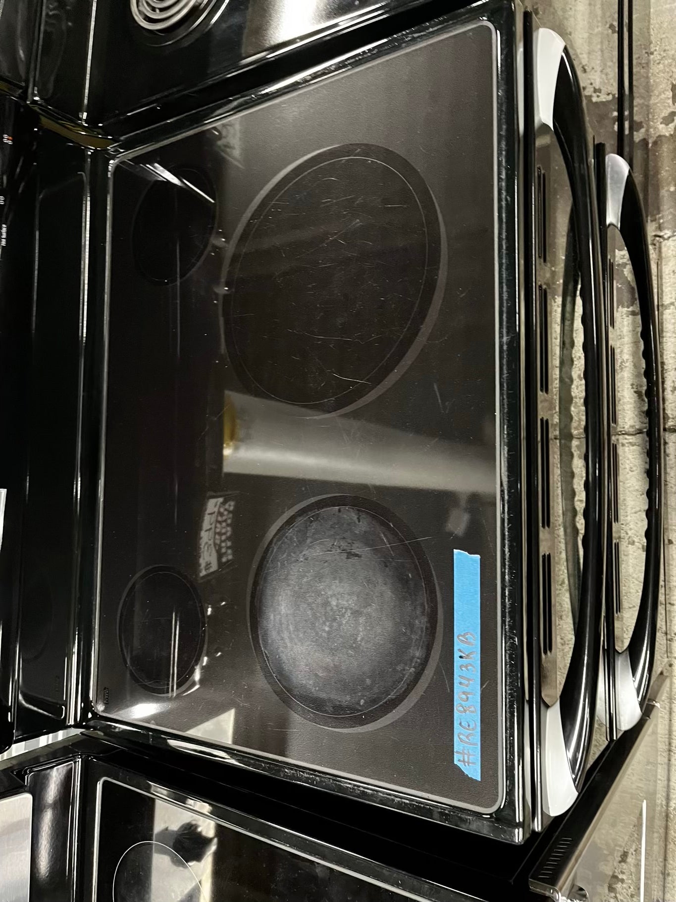 🎉 BLACK FRIDAY ⚡️ Maytag glass top electric range 220v double oven 4 burner  Refurbished  bake Broil toast self clean in black 30" #RE8943KB