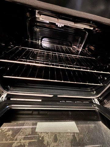 >frigidaire induction Glass Top electric stove stainless steel bake broil burner Self clean 30”  used-Refurbished #EF16B2B