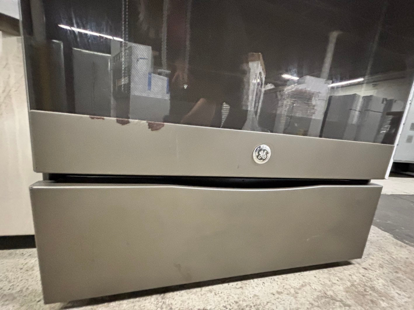 🎉 BLACK FRIDAY ⚡️ GE slate glass top electric range 220v 5 burner warm zone Refurbished stainless steel bake Broil self clean fast boil 30" #RE8941B-TS