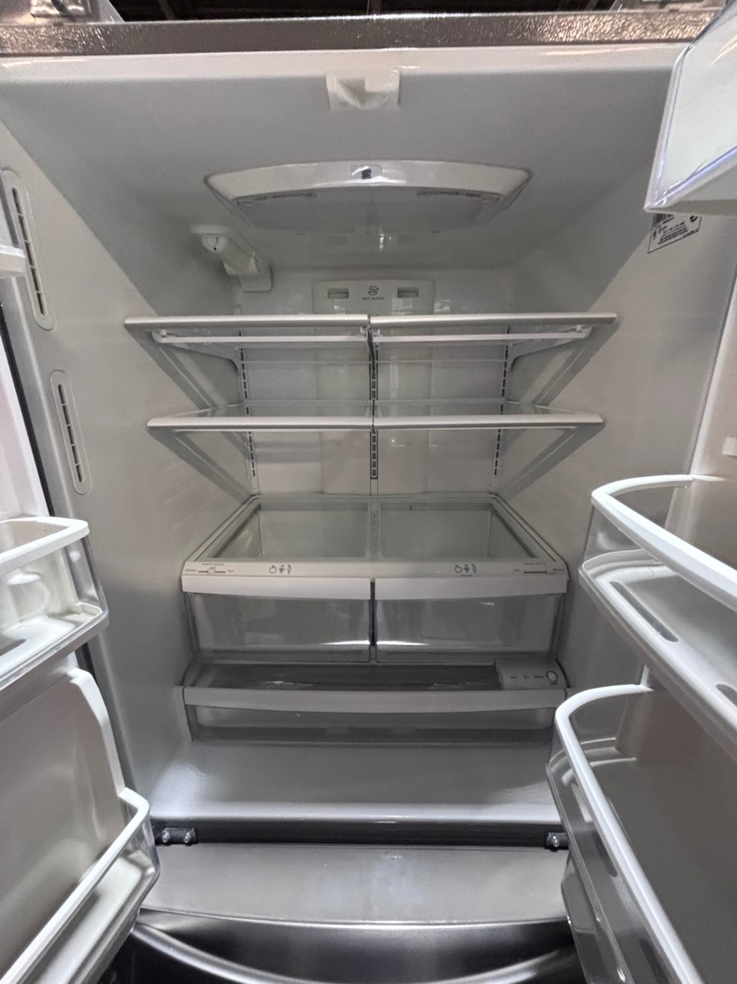 } Kenmore 33” x 68.1/2 h wide doors French door Refrigerator  w/ ice water dispenser inside #FDK33H38B