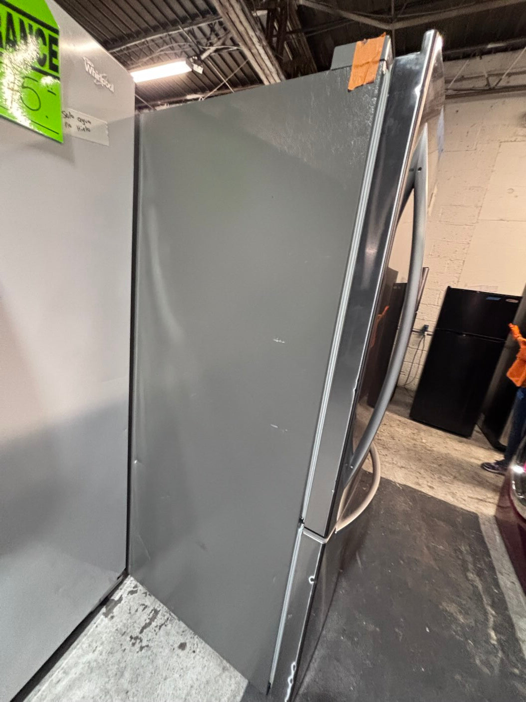 } LG 33” x68 1/2 height x 30”depth bottom freezer fridge   ,stainless steel. used-like new , refurbished #BFLG151B