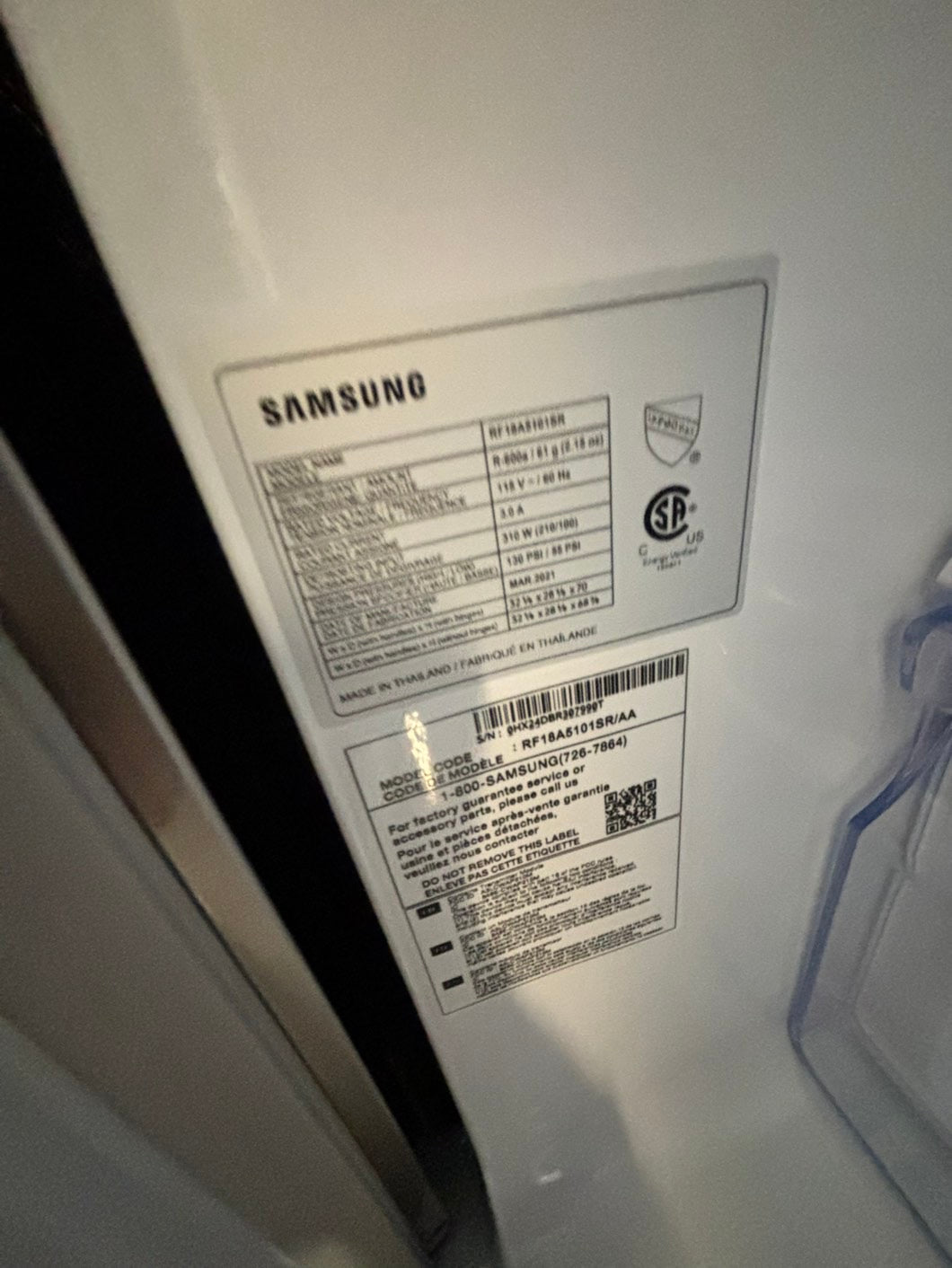 *🎄Holiday Sale 🎁Used | Refurbished-Samsung  32”  French door refrigerator counter depth slate *with maker inside - stock number #RF11C3L