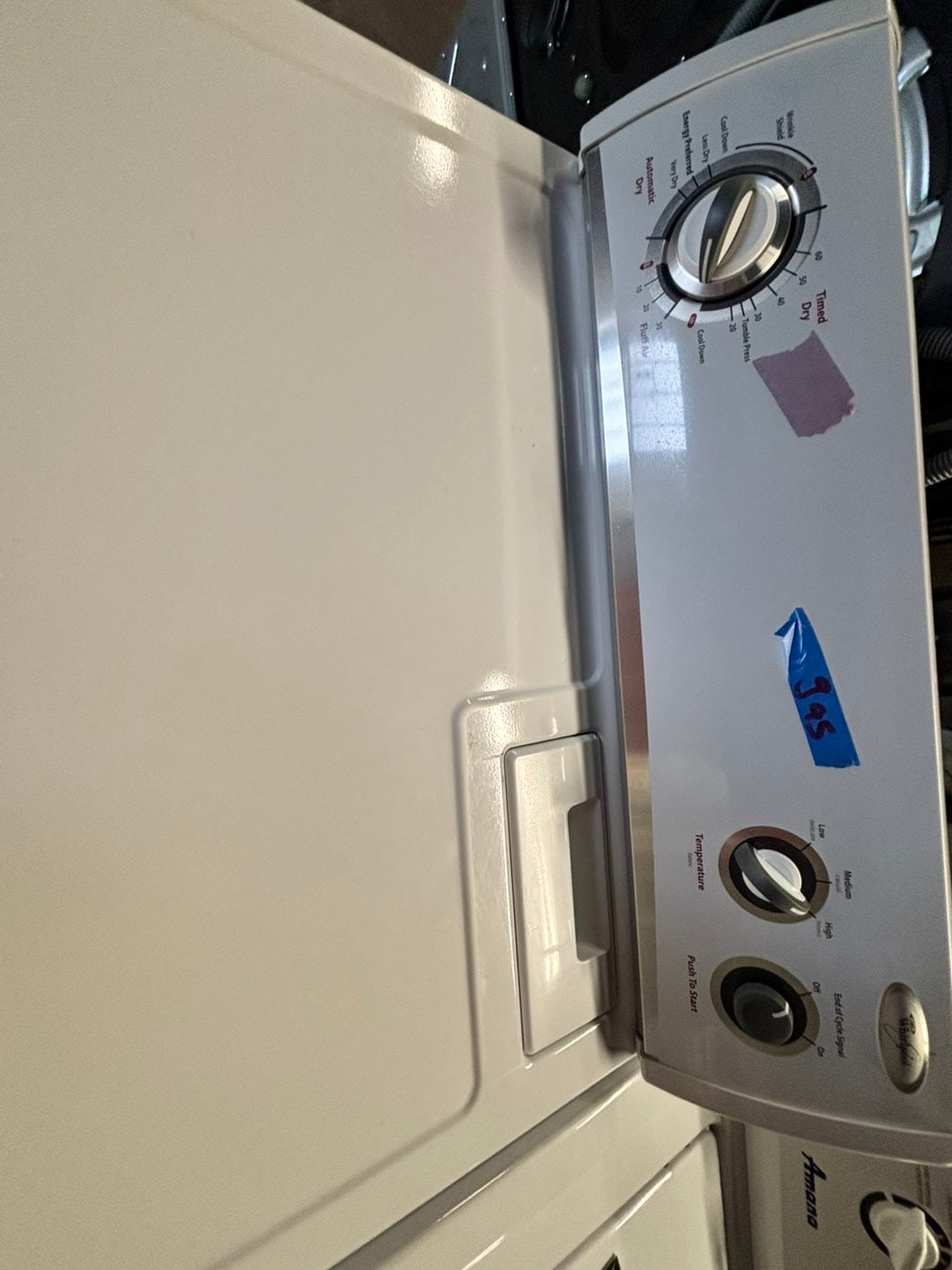 *Whirlpool gas top load regular dryer side x side large capacity #GW65JB