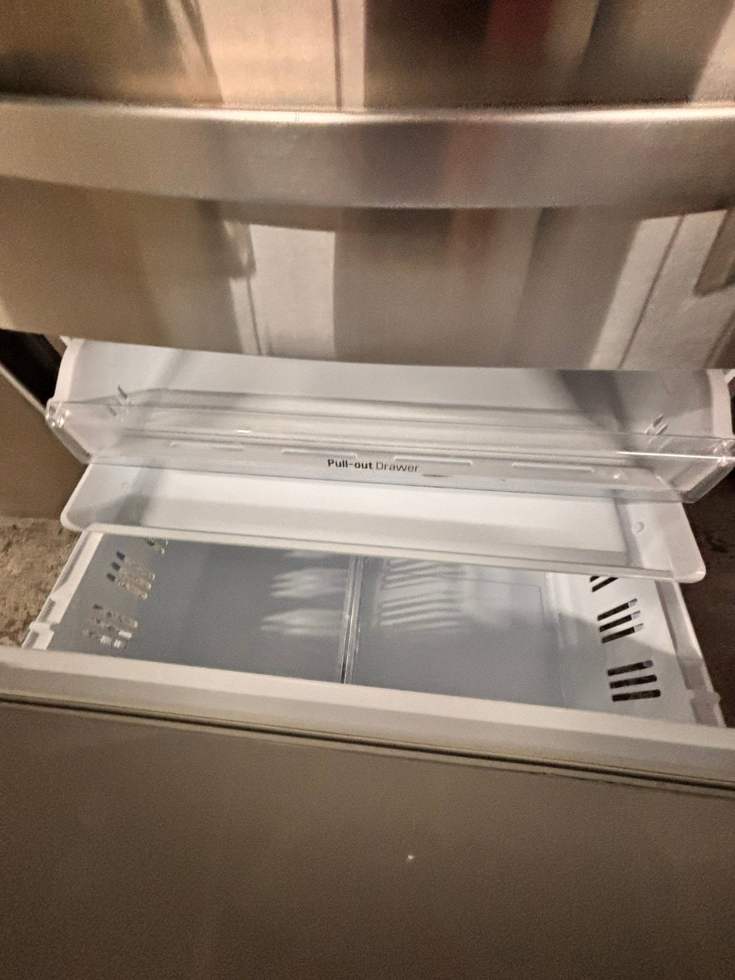 >sale🔥LG  French door 4-doors Refrigerator counter depth stainless steel w/ ice water dispenser great condition 36" used-refurbished #LGAW24BB