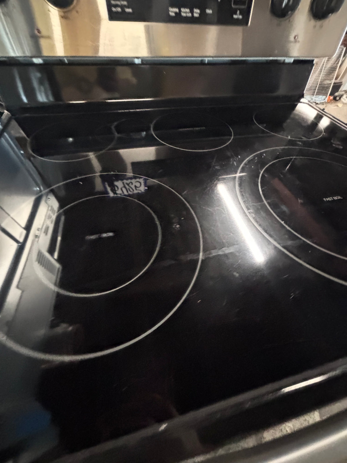 } samsung electric 220v glass top range bake Broil roast self clean convection oven stainless steel working 💯  with warranty ! 30" used-Refurbished #SAQS71B