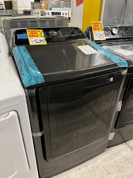 -Open Box - Scratch & Dent Samsung 7.4 cu. ft. Smart Electric Dryer with Steam Sanitize+ in Brushed Black #ED482VB-TR
