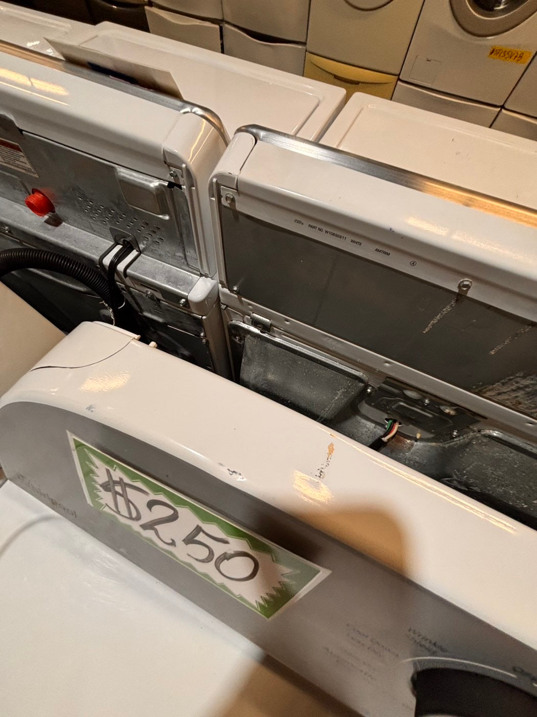 >*whirlpool side x side large capacity electric 220v dryer  in white 27” Refurbished #ED85S1B