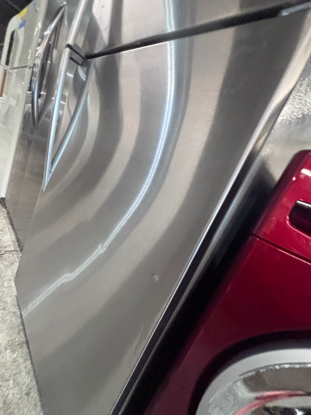 >*Whirlpool top freezer refrigerator stainless steel used-refurbished 30" #RP6W19B