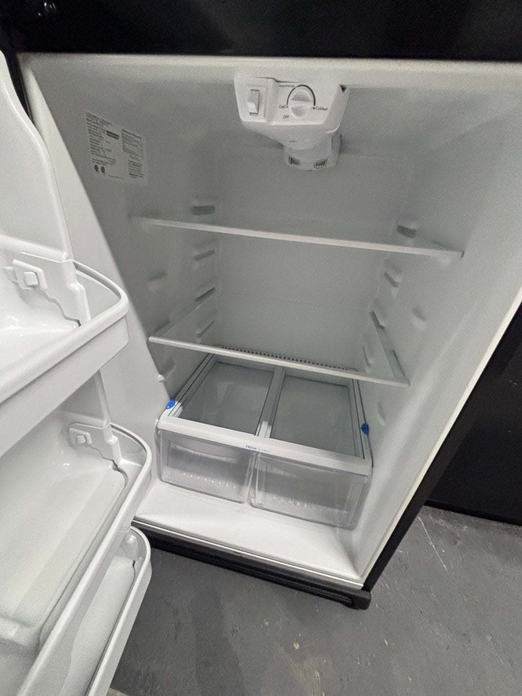 >Frigidaire 21cu.ft -top freezer refrigerator stainless steel -used refurbished 30” #RFH916B