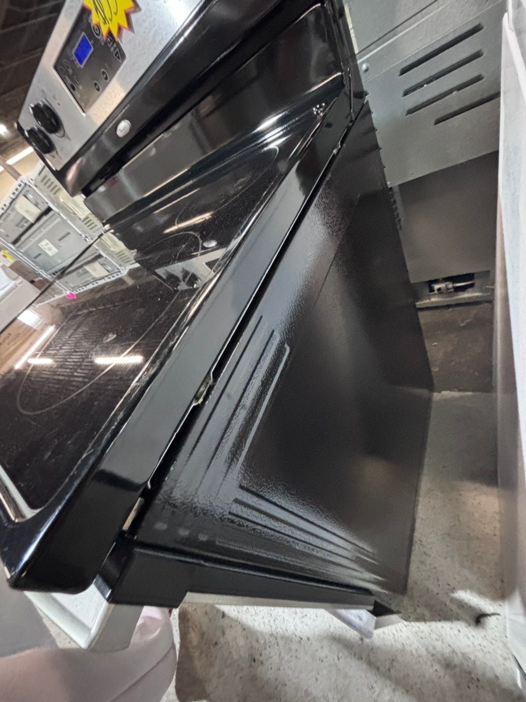>* whirlpool electric 220v glass top range bake Broil roast self clean stainless steel 30" Refurbished #EMK112B
