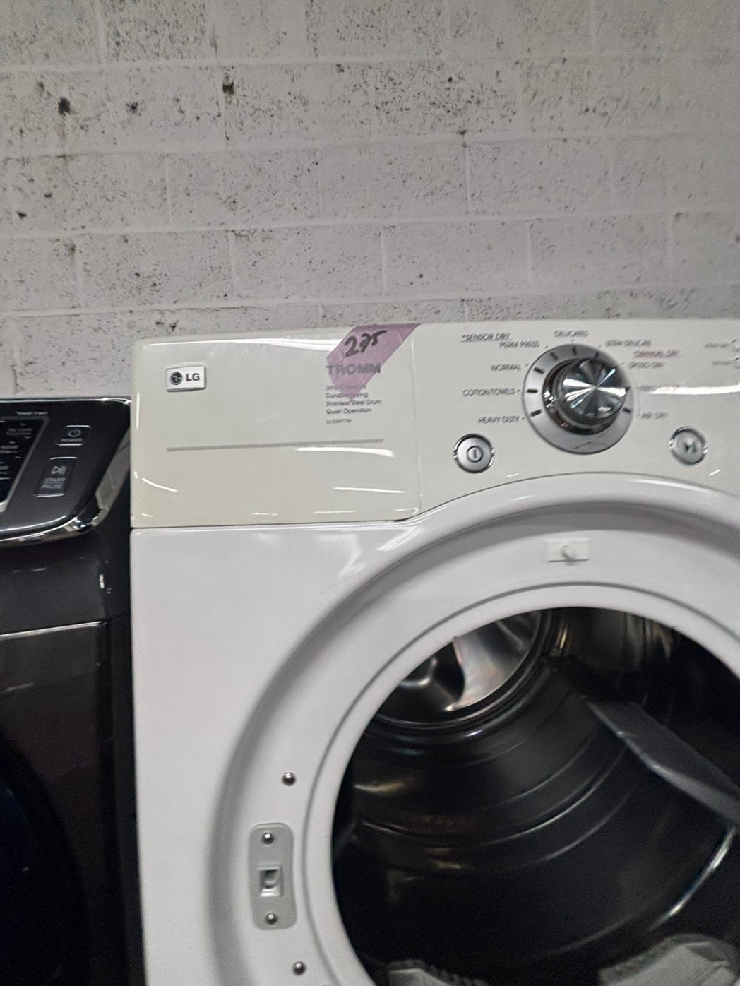 >*LG washer & dryer set electric 220v front load stackable or side by side - sensor dry in white #WDAZ6BSET
