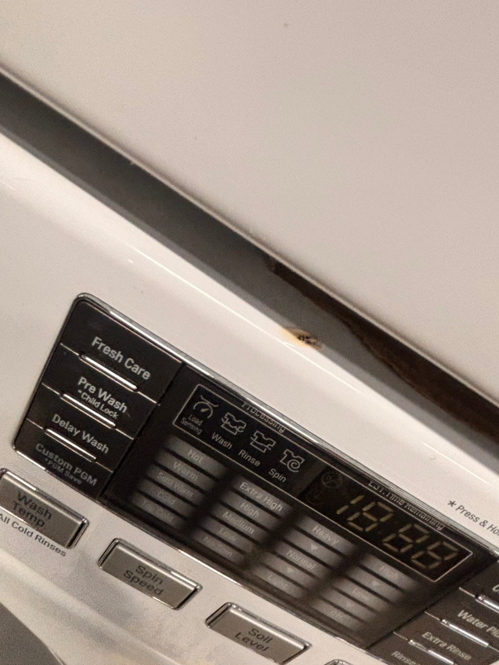 >sale🎈LG steam washer 4.5cu.ft white color stainless steel drum large capacity used-refurbished #WF447B