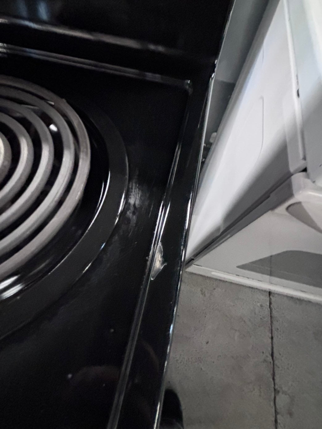 }kenmore  stainless steel & black electric coil top range coil 220v bake /Broil 4 burner used-Refurbished  great condition 30" #FH221Z1B