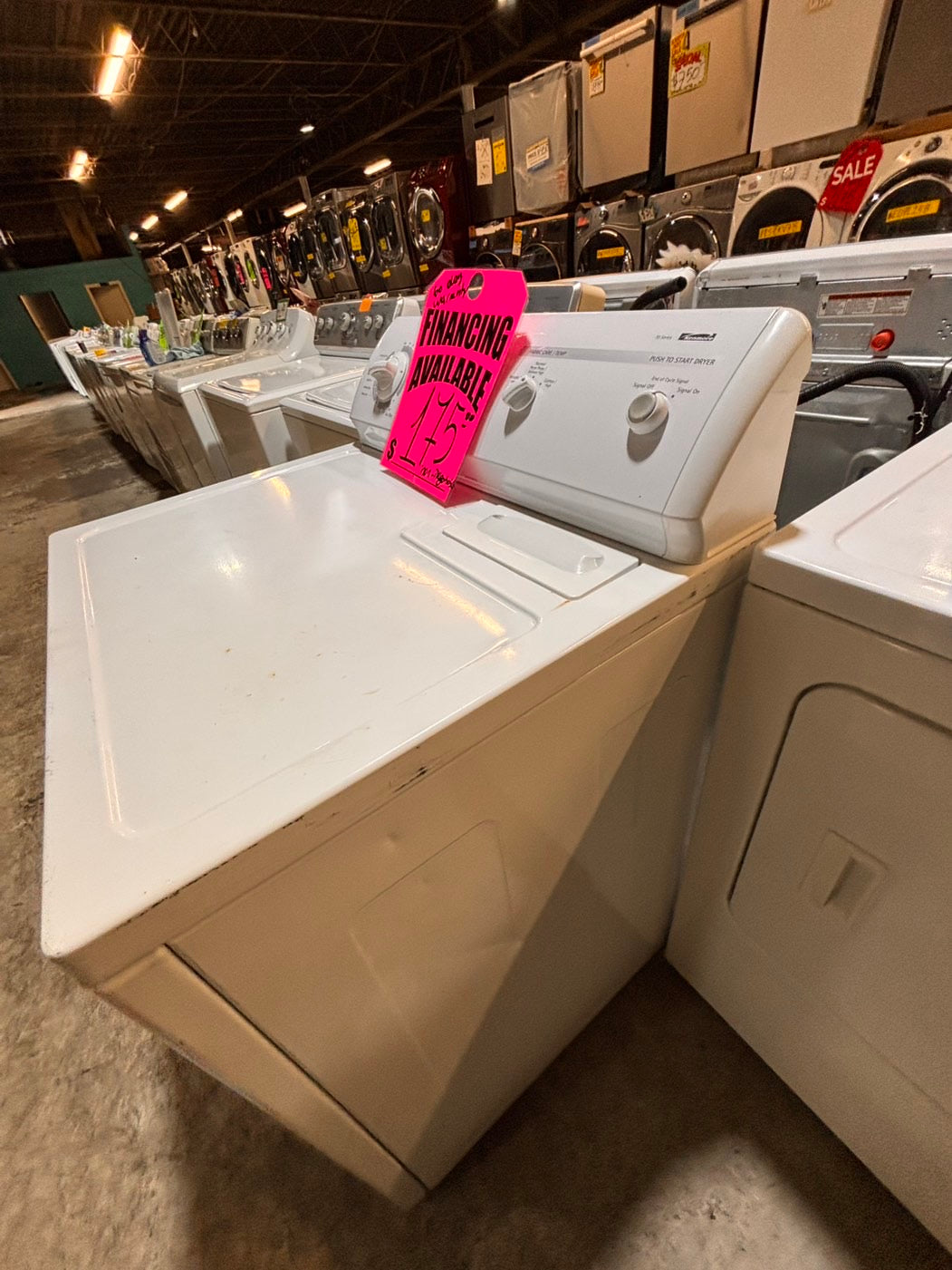 >*Sale🔥kenmore side x side large capacity electric 220v dryer  in white 27” Refurbished #KKED81B